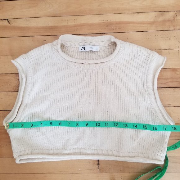 Zara cropped knit sweater top - Picture 5 of 5